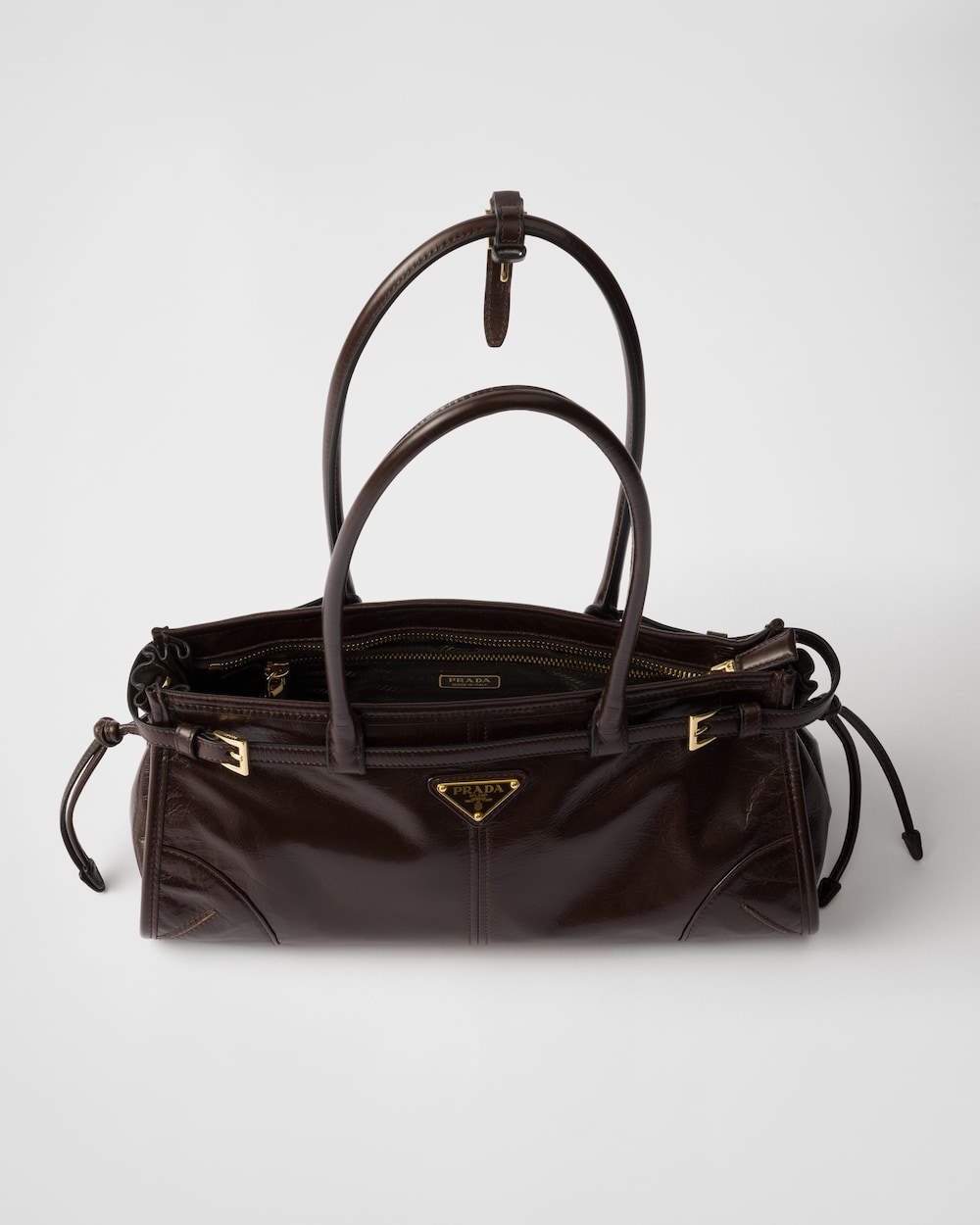 Prada Bonnie Medium Leather Handbag - Image 5